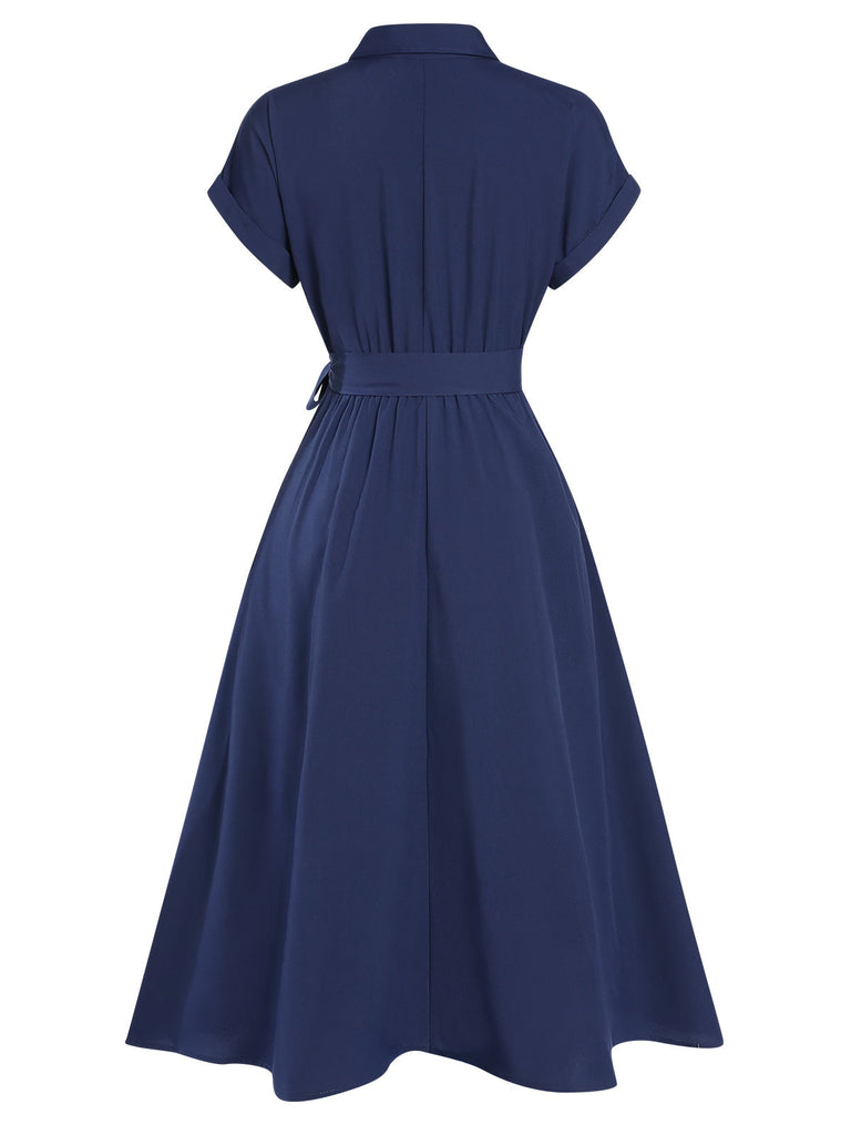 Abito camicia con maniche a cappuccio anni '40