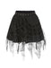 Gonna in pizzo con ragnatela Halloween nero anni '60