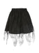 Gonna in pizzo con ragnatela Halloween nero anni '60