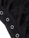 Gonna in pizzo con ragnatela Halloween nero anni '60