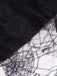 Gonna in pizzo con ragnatela Halloween nero anni '60