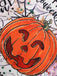 Abito senza maniche in pizzo patchwork di Halloween anni '50
