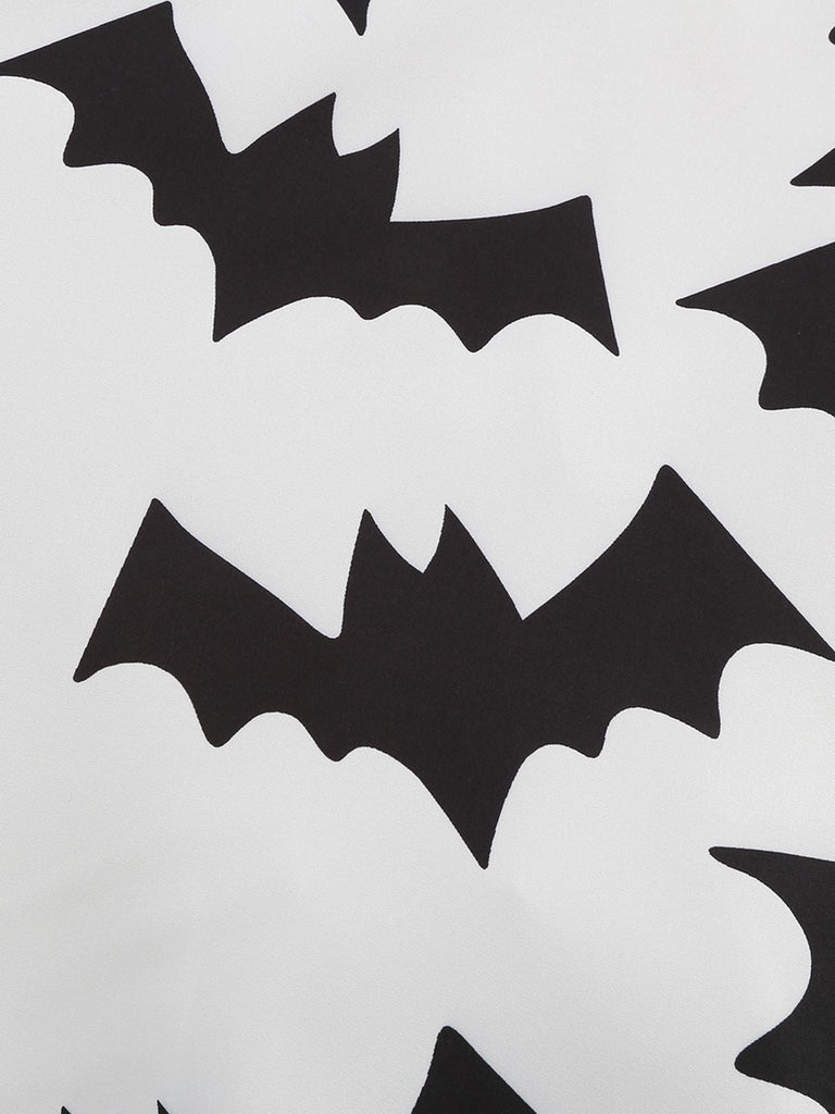 Abito senza maniche in pizzo patchwork di Halloween anni '50