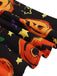 Abito a ruota con cintura patchwork di Halloween anni '50