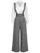 2PCS camicetta  maniche a sbuffo in raso e pantaloni anni '40
