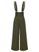 Pantaloni a quadri con bottoni grigio anni '40