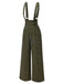 Pantaloni a quadri con bottoni grigio anni '40