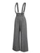 Pantaloni a quadri con bottoni grigio anni '40