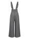Pantaloni a quadri con bottoni grigio anni '40
