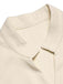 2PCS Canotta bottoni e pantaloni a gamba larga beige anni '60