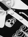 Abito mod a scheletro Halloween con revers nero anni '60