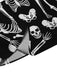Abito mod a scheletro Halloween con revers nero anni '60