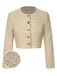 Cappotto corto a maniche lunghe in tweed anni '60