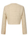 Cappotto corto a maniche lunghe in tweed anni '60