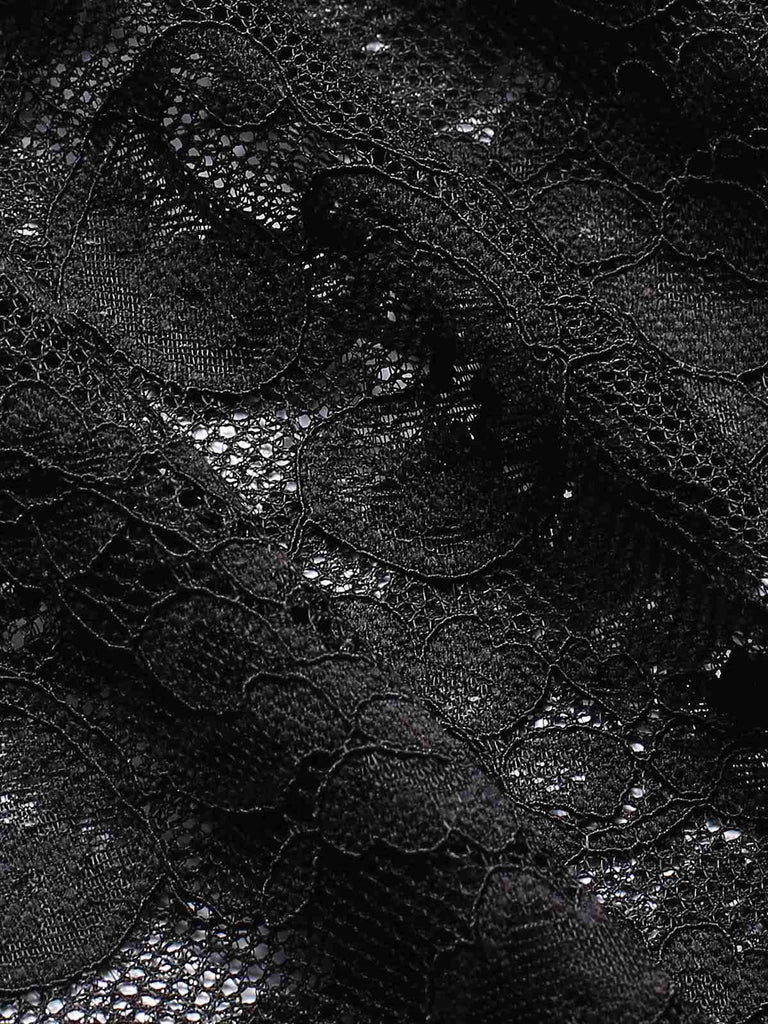 Mantella con maniche a svasatura in pizzo e strass anni '60
