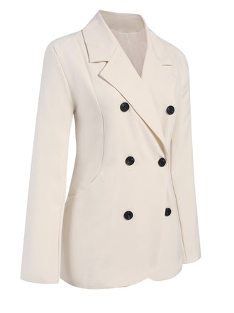 Blazer vintage a tinta unita con bottoni anni '40