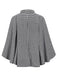 Cappotto motivo pied de poule con lacci nero anni '50