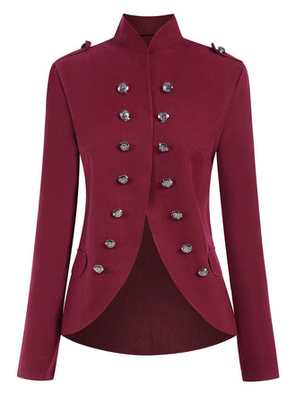 Cappotto doppiopetto con collo alto anni '50