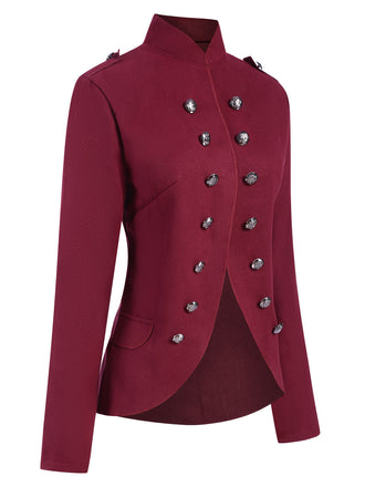 Cappotto doppiopetto con collo alto anni '50