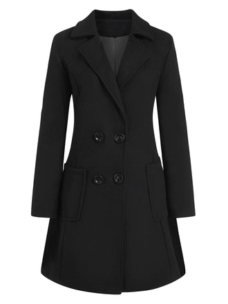 Cappotto skater doppiopetto con revers anni '50