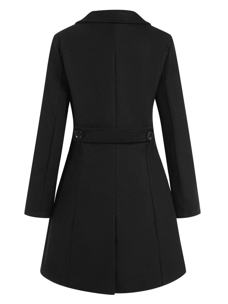 Cappotto skater doppiopetto con revers anni '50