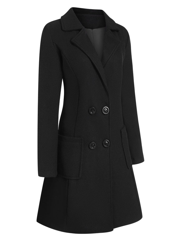 Cappotto skater doppiopetto con revers anni '50