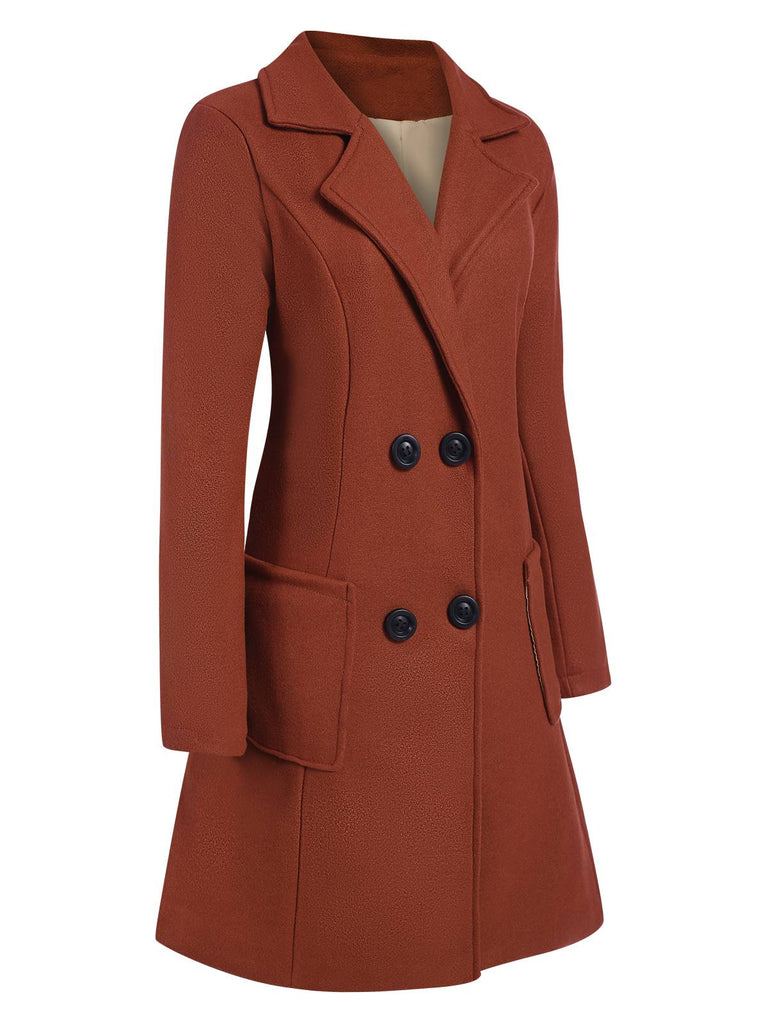 Cappotto skater doppiopetto con revers anni '50