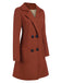 Cappotto skater doppiopetto con revers anni '50