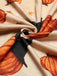 Abito con zucca patchwork Halloween multicolore anni '50