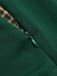 Abito patchwork plaid con revers verde anni '50