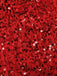 Abito senza spalline con paillettes rosso anni '60