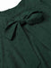 Abito con fiocco testurizzato verde anni '40