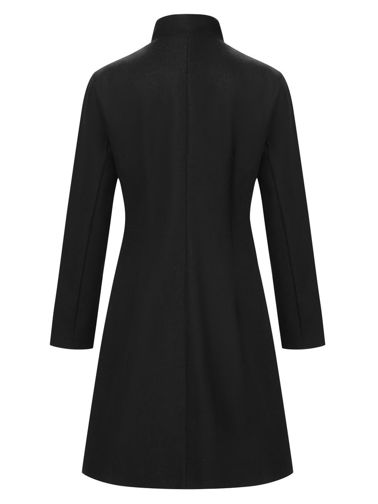 Cappotto con revers a collo alto anni '60