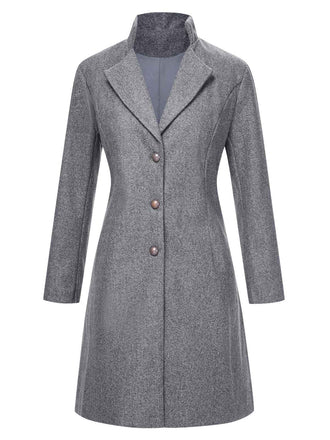 Cappotto con revers a collo alto anni '60