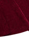 Abito a sirena scollo a cappuccio glitter rosso intenso anni '30