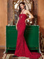 Abito scollo all'americana spacco laterale paillettes rosso anni '20