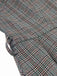 Abito glen plaid con scollo a V profondo grigio anni '40