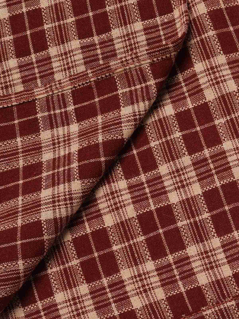 2PCS Cappotto corto con risvolto scozzese e gonna rosso anni '60
