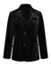 Cappotto in velluto con tasche e revers anni '30