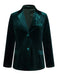 Cappotto in velluto con tasche e revers anni '30
