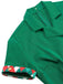 Abito con revers a pieghe a quadri colorati verde anni '40