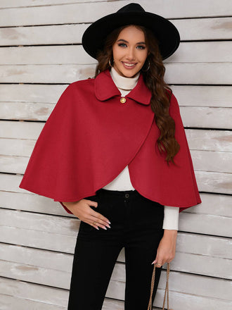 Cappotto con revers rosso anni '50