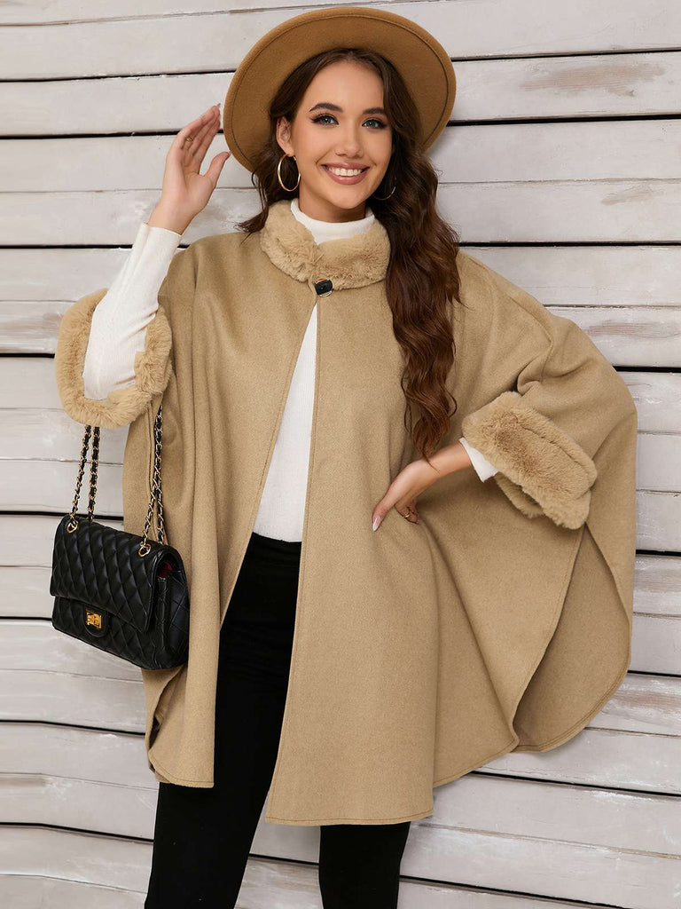 Cappotto in pelliccia sintetica vintage anni '50