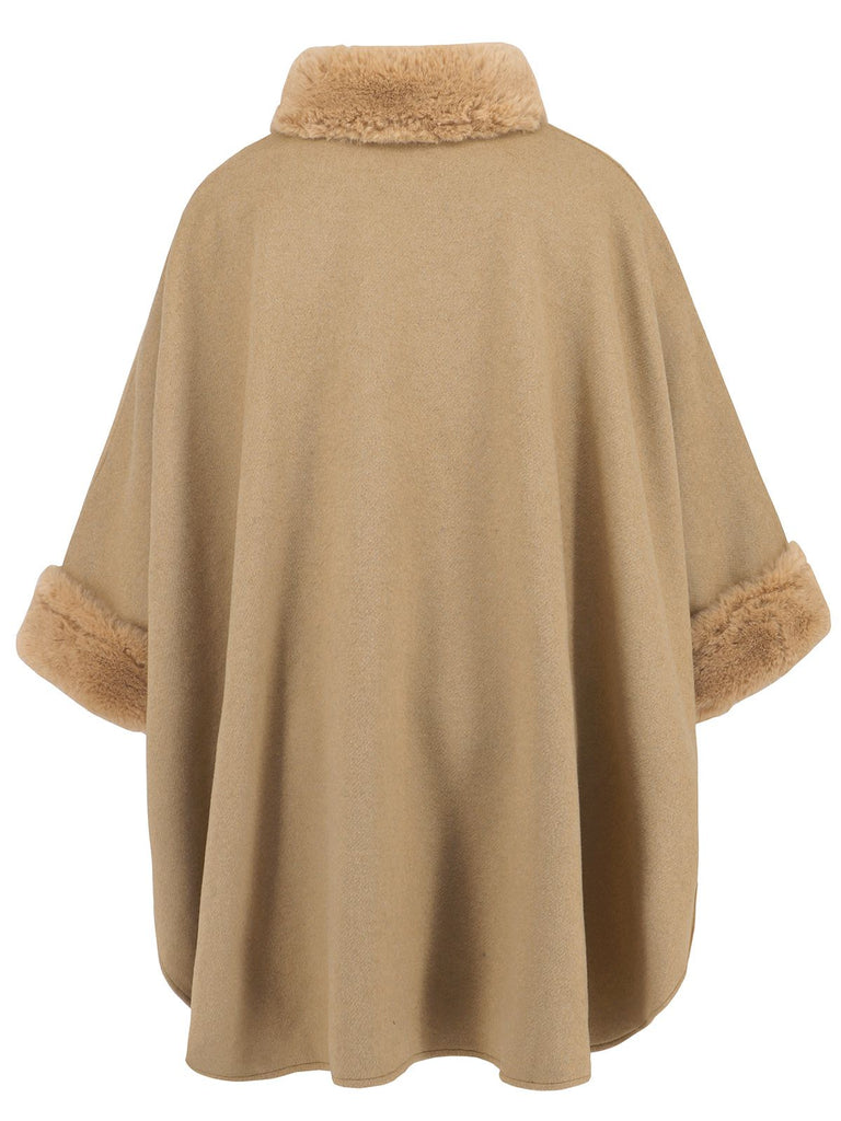 Cappotto in pelliccia sintetica vintage anni '50