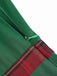 Abito con spalle scoperte in tartan patchwork verde anni '60