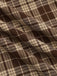 Abito a quadri patchwork con revers marrone anni '50
