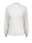 Maglione a collo alto tinta unita bianco anni '40