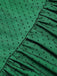 Abito patchwork a rete a pois verde anni '50