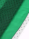 Abito patchwork a rete a pois verde anni '50