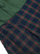 Abito plaid senza maniche patchwork verde anni '40